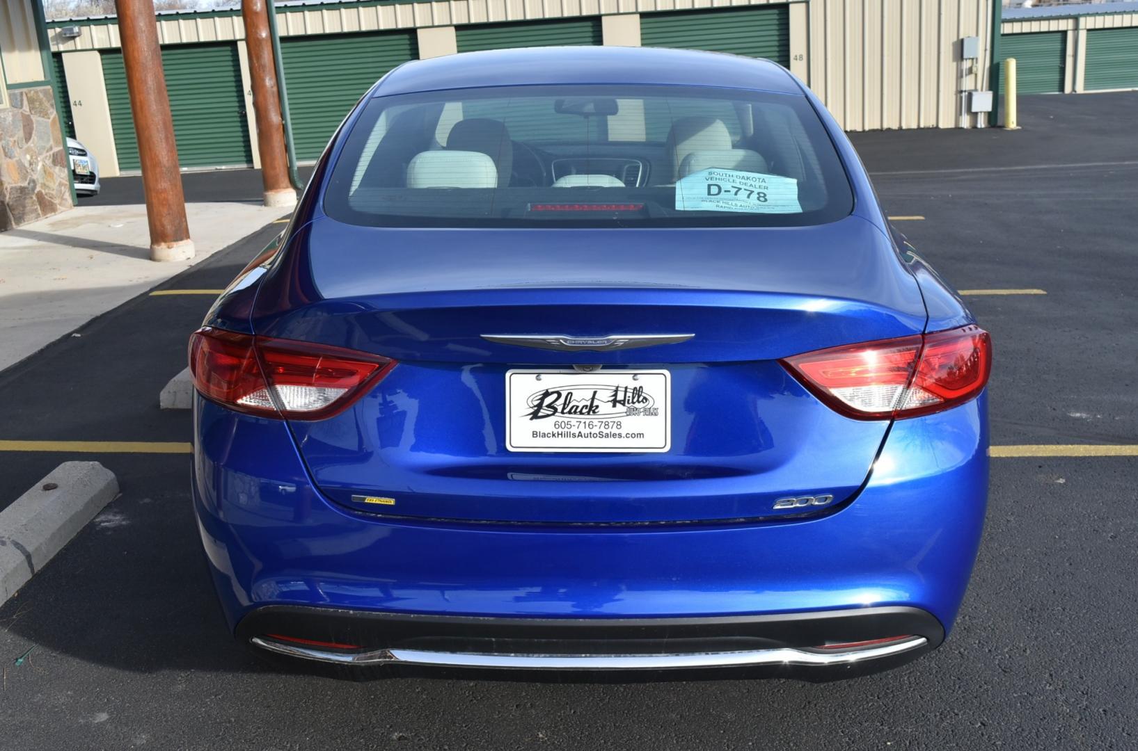 2016 Blue /Beige Chrysler 200 Limited (1C3CCCABXGN) with an 2.4L 4 Cyl Multiair engine, 9-Speed Automatic transmission, located at 1600 E Hwy 44, Rapid City, SD, 57703, (605) 716-7878, 44.070232, -103.171410 - Photo#6